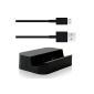 Docking Station + Micro USB charger cable Desktop Charger Charger Samsung Galaxy S i8750 Ativ (Electronics)