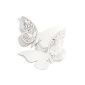 Card NAME Brand Place Glass Butterfly wedding anniversary x10 decaoration white table