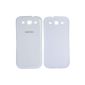 Genuine Samsung Galaxy S3 (GT-I9300) battery cover - white (Electronics)