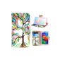 Galaxy S5, ivencase Tree and Leaf [Reed] PU Leather Wallet [Closure] Folio Stand Case Cover Shell Protector Case Cover For Samsung Galaxy S5 SV (Electronics)