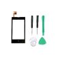 GLASS TOUCH SCREEN frame Colour Black Nokia Lumia 520 WP8 Windows phone accessories tools screwdriver (Electronics)