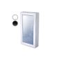 Wall Jewelry Armoire - White - with mirror - 56 x 31 x 10 cm - VARIOUS COLORS (Jewelry)