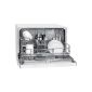 Bomann TSG 707 Table dishwasher / A + / 6 place settings / Electronic program control / folding Glass and plate holder / white (Misc.)