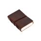 Gusti Gusti Leather Nature Notepad Book Cover Leather Diary Sketchpad Block Note Notebook Pocket Photo Calendar Travel book Fac University College Small Size Male Female P14 (Office Supplies)