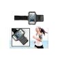 SAVFY® Black Armband Sport Armband for iPhone 4 4S 5 5S 5C for Jogging / Gymnastics / Sport - comfortable adjustable strap (Electronics)