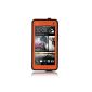 VicTsing Waterproof Outdoor Stoßstaubdichtschnee- Protective Case Cover for HTC One M7 - Orange (Electronics)