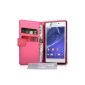 Yousave Accessories Case Sony Xperia M2 PU Leather Wallet Case Cover (Accessory)