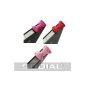 SODIAL (R) 3 in 1 (Magenta, Red, Pink) 3.5mm audio anti-dust plug for iPhone / iPad / iPod Touch node design (Wireless Phone Accessory)