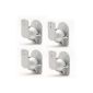 4 Pack Silver Universal Wall Mounts for Speakers (Electronics)