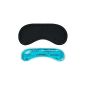 daydream sleep mask made of matt fabric for men with cooling pad / Cool Pack, Black (Kitchen)