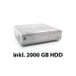 Egreat R200-II Plus incl 2000GB HDD -. Full HD Media Player HDD bay for 8.89 cm (3.5 '') HDD (3D, MKV, Blu Ray ISO, AVCHD, DVD ISO, Youtube, Flickr, DTS HD, Dolby True HD, SmartTV Apps, Web browser, video database with cover) (Electronics)