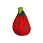 PEAR PATTERN COCCINELLE POOF RED CHILDREN MADE IN FRANCE