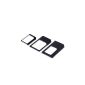 Cash & Deal Black Nano / Micro / Sim Adapter 3erSet + 1xSim Pin (Electronics)