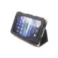 Snugg ™ - Case for Samsung Galaxy Tab 7.0 - Cover With Stand Foot And A Lifetime Warranty (Black Leather) For Samsung Galaxy Tab 7.0 (Electronics)