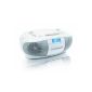 Thomson RK300CDU Portable Radio Cassette / CD / MP3 FM / MW 6W USB White / Silver (Electronics)