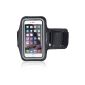 IDACA Black Sport Armband Gym Jogging Armband for Apple iPhone 6 plus 5.5 inch (Electronics)