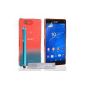 Yousave Accessories SE-HA02-Z803P shell with Stylus for Sony Xperia Z3 Compact Rain Drop Pattern Blue (Accessory)