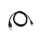 Wicked Chili Micro USB Sync & Charge Cable - Data Cable for mobile / smartphone / tablet (micro USB, 120cm) black (accessories)