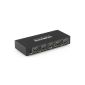deleyCON HDMI Splitter / Distribution 4 Port - 3D Ready / 1080p - metal housing (electronics)