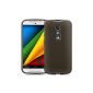 Cotechs® - Black TPU Silicone Skin Case Cover New Motorola Moto G 2 2nd Generation - Includes Screen Protector (Electronics)