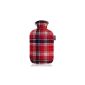 Fashy 6536 Hot water bottle with cotton cover in Scots Design 2 liters, in different colors (household goods)