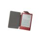 The original Gecko Covers LED Sony PRS T3S Carrying Case Cover Case Che Case - In practical book style ind Magentverschluss + reading light / reading lamp!  (LED Sony PRS T3S Red) (Electronics)