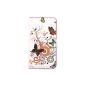 tinxi® PU Faux Leather Case for Nokia Lumia 630 bag Flipcase Cover shell Case Skin Stand function with card slot round and butterfly (Electronics)