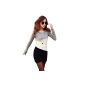 Tailgating Culater® Women's Fashion Slim hit color sweater Fall Size Mini Dress (Clothing)
