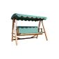 BENCH SWING SWING CHAIR WOODEN GARDEN CONVERTIBLE INTO BED PLACES 4 LOAD MAX.  600KG NEUF78