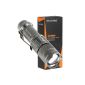 SecurityIng® Silver 7W 300LM Mini Q5 LED Flashlight flashlight illumination lamp light with adjustable focus lamp (equipment)