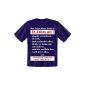 Birthday Fun T-shirt (Navy Blue): The wearer of this shirt is 18 years old ... (Textiles)!