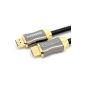 LCS - ORION Flex - 1M - Cable HDMI 1.4 - 2.0 - Professional - 3D - 4K Ultra HD 2160p - Full HD 1080p - Audio Return Channel (ARC) - Video Signal High performance with Ethernet - gold plated connectors (Electronics)
