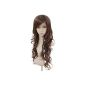 MelodySusie® Wig Good news nice quality fake hair wig newspapers / Cosplay / Fetes (fp708 BrunClair, Loop, Long) + wig cap + MelodySusie® MelodySusie® wig comb (Health and Beauty)