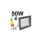 10W / 20W / 30W / 50W / 70W / 100W cold white with silver-gray aluminum housing LED lamp IP65 waterproof squre sconces floodlights flood lighting floodlight outdoor Stahler bulbs Energy-saving (50W)