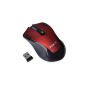HAVIT® HV MS924GT 6-button wireless optical mouse, 2.4GHz, up to 10 meters range, (red + black), Easter (Electronics)