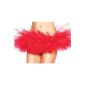 Leg Avenue 8993 - Chiffon Mini Petticoat, One Size, red (Textiles)
