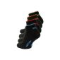 8 pair of black men Active Sneaker Socks