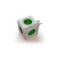 Allocacoc PowerCube Original power strip (5x distribution, 230V power) green (accessory)