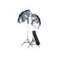 Photo Studio Set with 2x Blitz + umbrellas + tripods (Electronics)