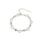 RubinStone® by (Old Rubin) Crystal Blue Made Simple with Swarovski Elements Heart Heart Bracelet for women (Jewelry)