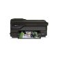 Hewlett Packard OfficeJet 7612 All-in-One color printer (printer, copier, scanner, fax, up to 4800 x 1200 dpi, 6.8 cm (2.7 inch) LCD display, RJ-45 / -11, USB 2.0) Black (Personal Computers)