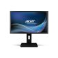 Acer B246 61 cm (24 inch) monitor (VGA, DVI, 5ms response time) dark gray (Accessories)