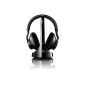 Philips SHD9200 Digital Over-Ear Wireless Headphones (100 m transmission, HiFi 3D sound, 20 hour battery pack), Black (Personal Computers)