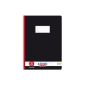 Herlitz 331215 Exercise Book A4, lined with margin, Ruling 25, 20 sheets, black 10 Pack (Office supplies & stationery)