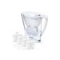 BWT table water filter 2.7 liters incl. 4 cartridges, white (household goods)