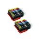 10 comp.  XL cartridges with chip for Canon Pixma mx725 mx925 ix6850 Canon Pixma MG5400 MG5450 MG5450s replaced MG5550 MG5650 MG6300 MG6350 MG6450 MG6650 MG7150 MG7550 All-in-One SingleInk Multifunction Device 2 x black Canon PGI-550BK XL / 2 x photo black Canon CLI-551BK XL / 2 x cyan Canon CLI-551C XL / 2 x magenta Canon CLI-551m XL / 2 x yellow Canon CLI-551Y XL (Office supplies & stationery)