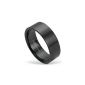 Jewelry trend zone stainless steel ring, anti-allergenic, black, 8 mm, Nr.90002272 (jewelry)