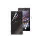 MUVIT ESECP0011 duo front and rear protective film, anti-fingerprint + 1 anti-reflection film before for XPERIA Z1 (Electronics)