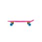 Three Couleur® Style Skateboard Deck Cruiser and Retro Plastic Board for teenagers several colors 55x15 cm load-MAX.  80KG Rose (Miscellaneous)