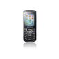 Samsung C3200 mobile phone (5.1 cm (2.0 inch) display, 2.0 megapixel camera, MP3 player, no branding) Deep black (Electronics)